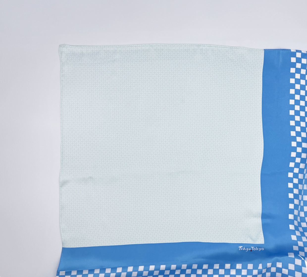 Tomita Sen Kogei: Tokyo Tokyo Furoshiki Stole (Light Blue)