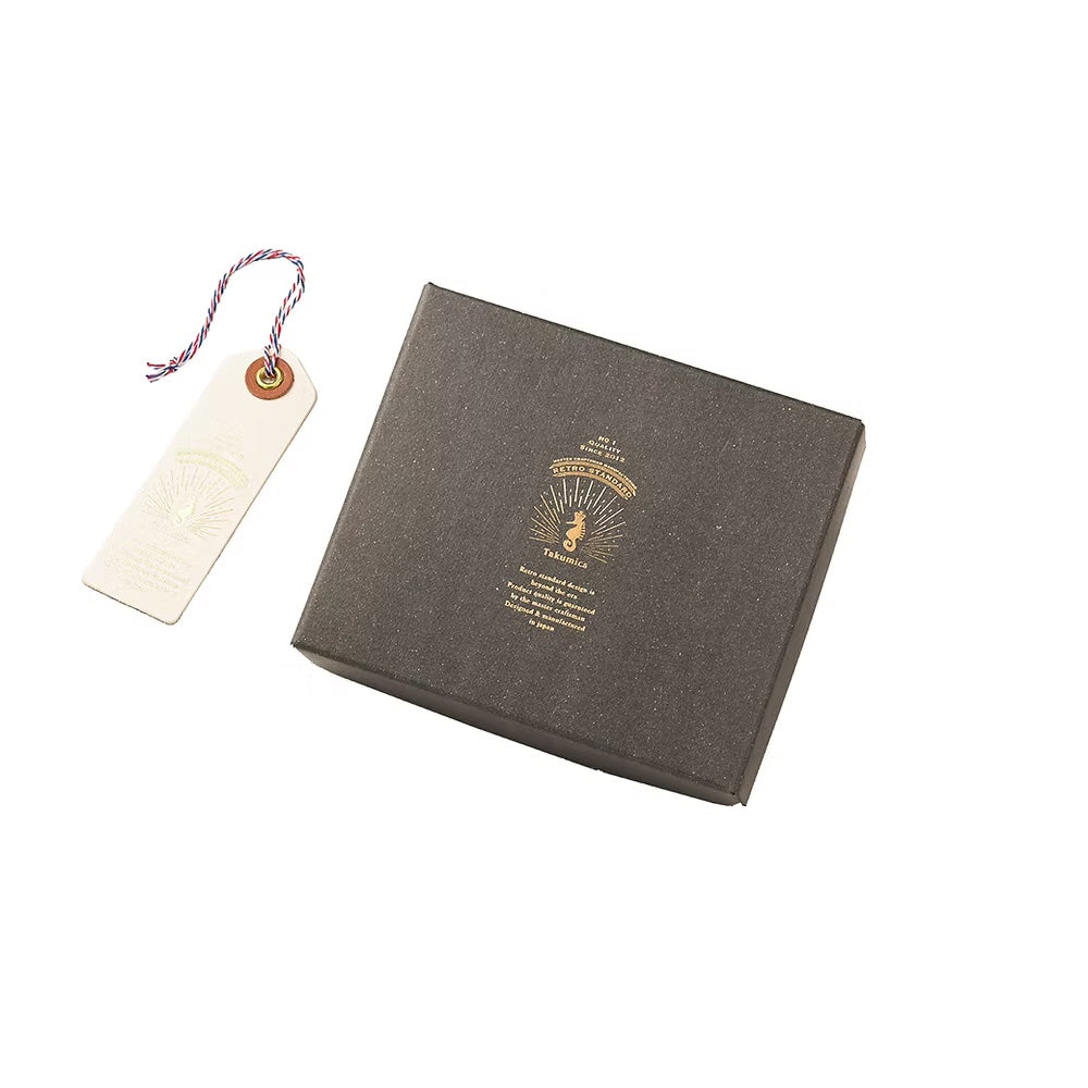 Takumics: Otto Bi-Fold Wallet — Classic Black / Italian Leather