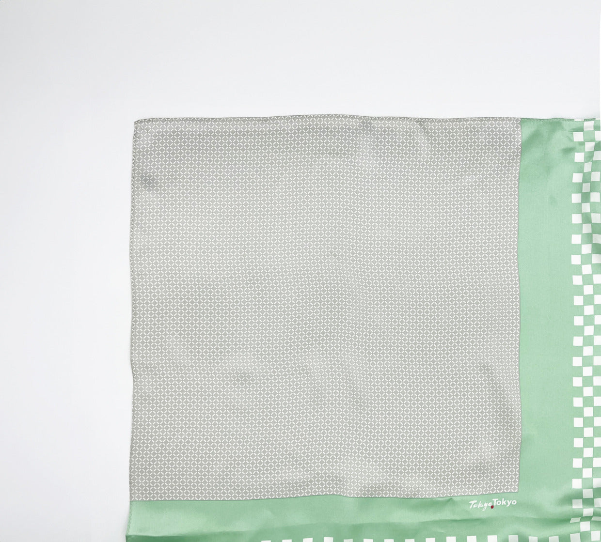 Tomita Sen Kogei: Tokyo Tokyo Furoshiki Stole (Green)