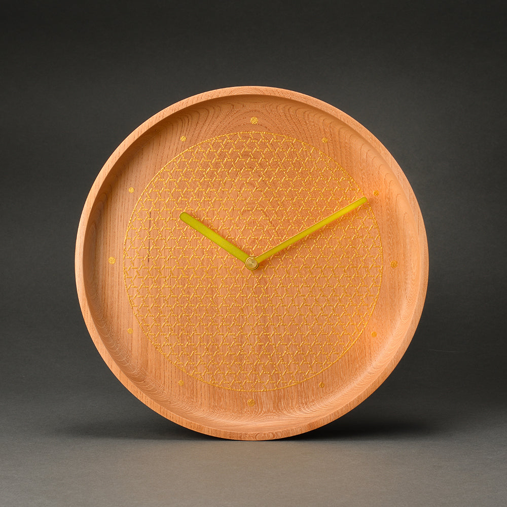 Tomita Sen Kogei: Komon Wood Clock (Miyabi / GD)