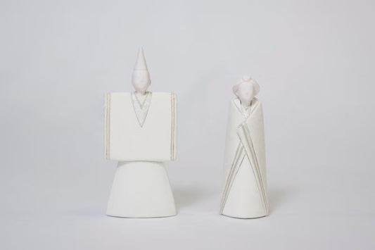 Koikko: Hina Ningyo Simple Modern Standing Hina White Model 2