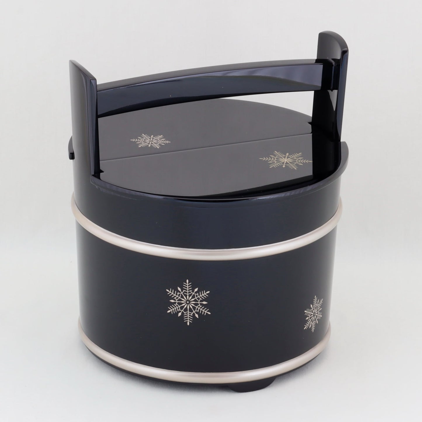 Kato Lacquerware: Wajima Lacquerware Ice Bucket with Snow Crystal Maki-e