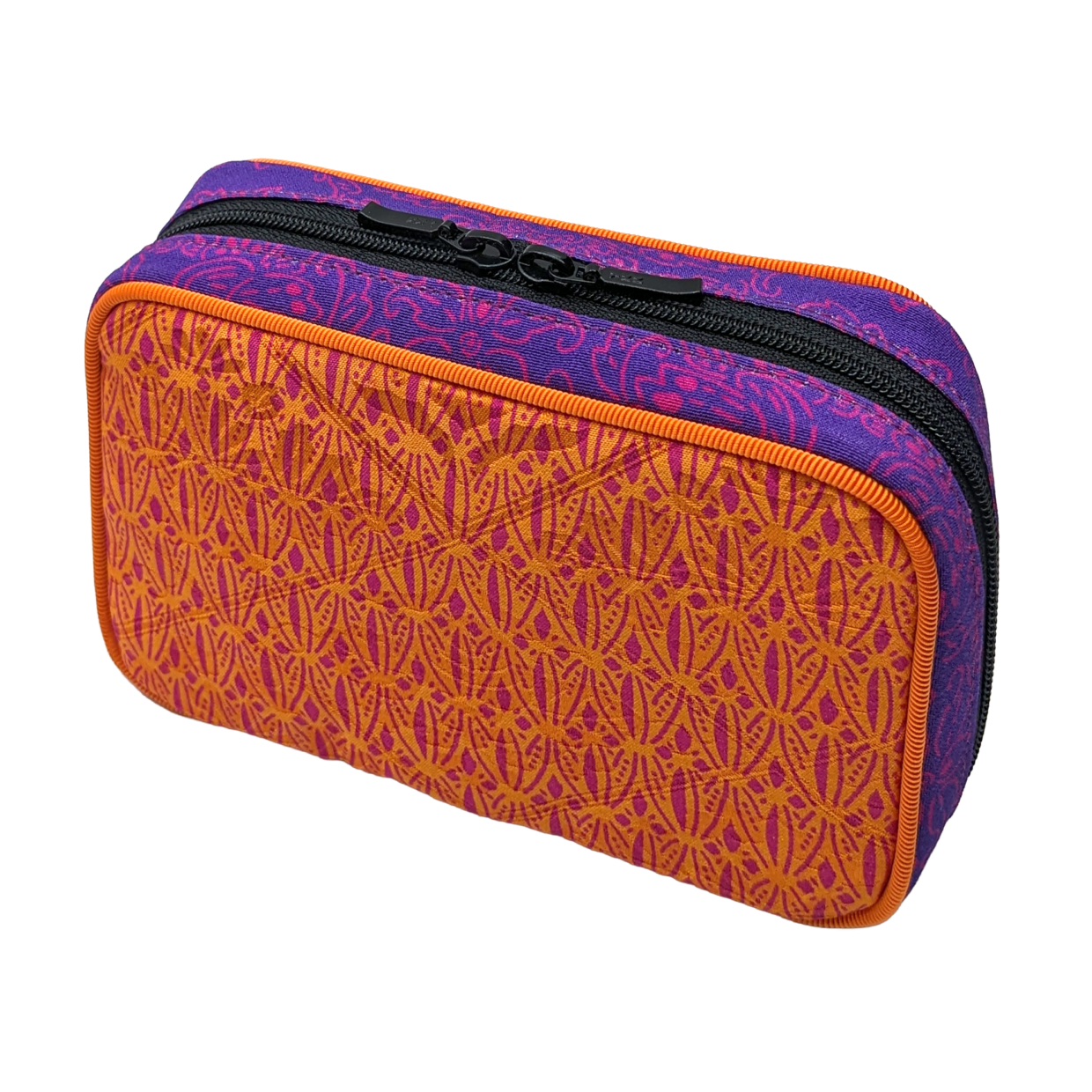 Tomita Sen Kogei: SARAKICHI – Komon Pouch (Orange/Pink)