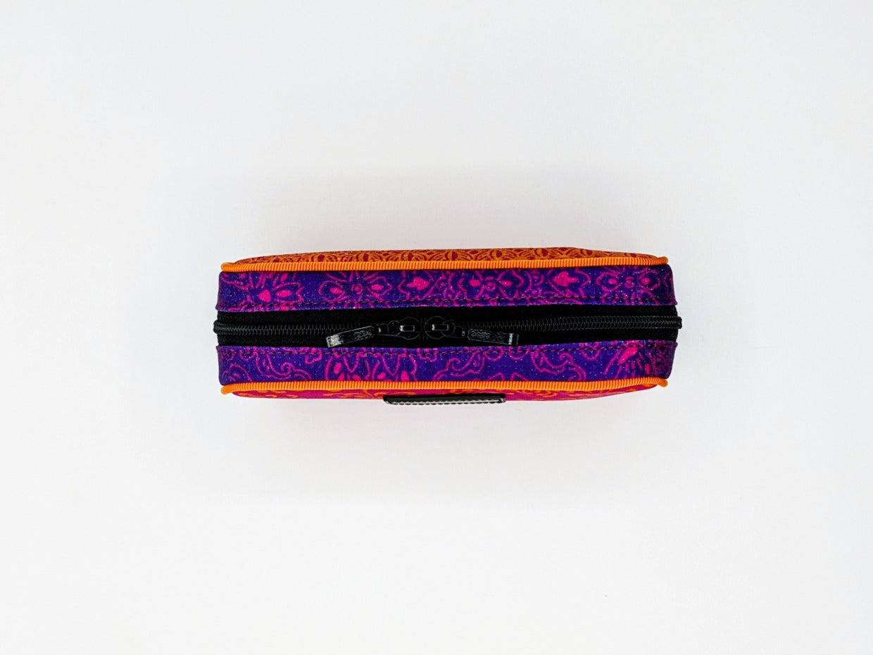 Tomita Sen Kogei: SARAKICHI – Komon Pouch (Orange/Pink)