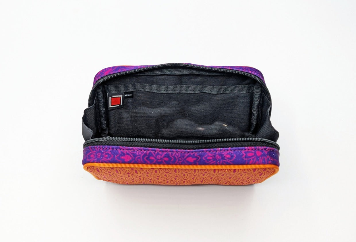 Tomita Sen Kogei: SARAKICHI – Komon Pouch (Orange/Pink)