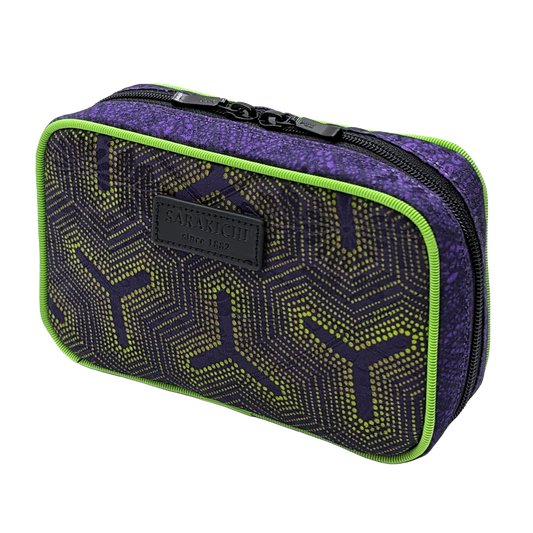 Tomita Sen Kogei: SARAKICHI – Komon Pouch (Green/Purple)