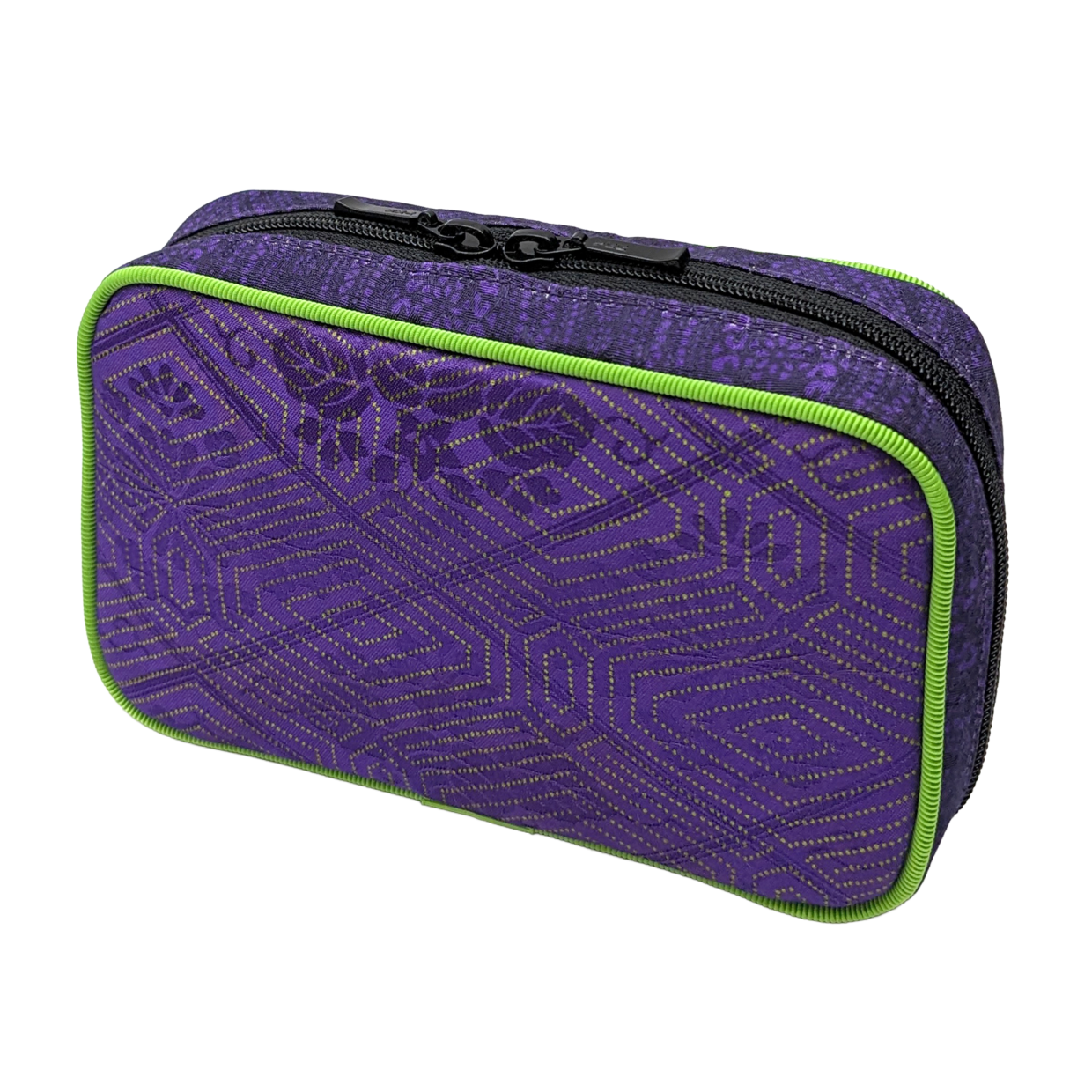 Tomita Sen Kogei: SARAKICHI – Komon Pouch (Green/Purple)