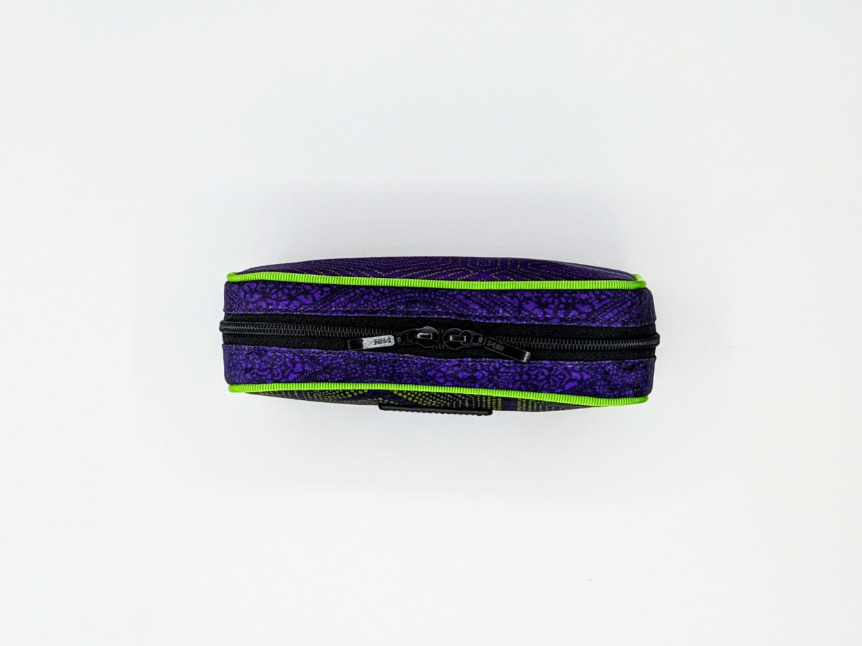 Tomita Sen Kogei: SARAKICHI – Komon Pouch (Green/Purple)