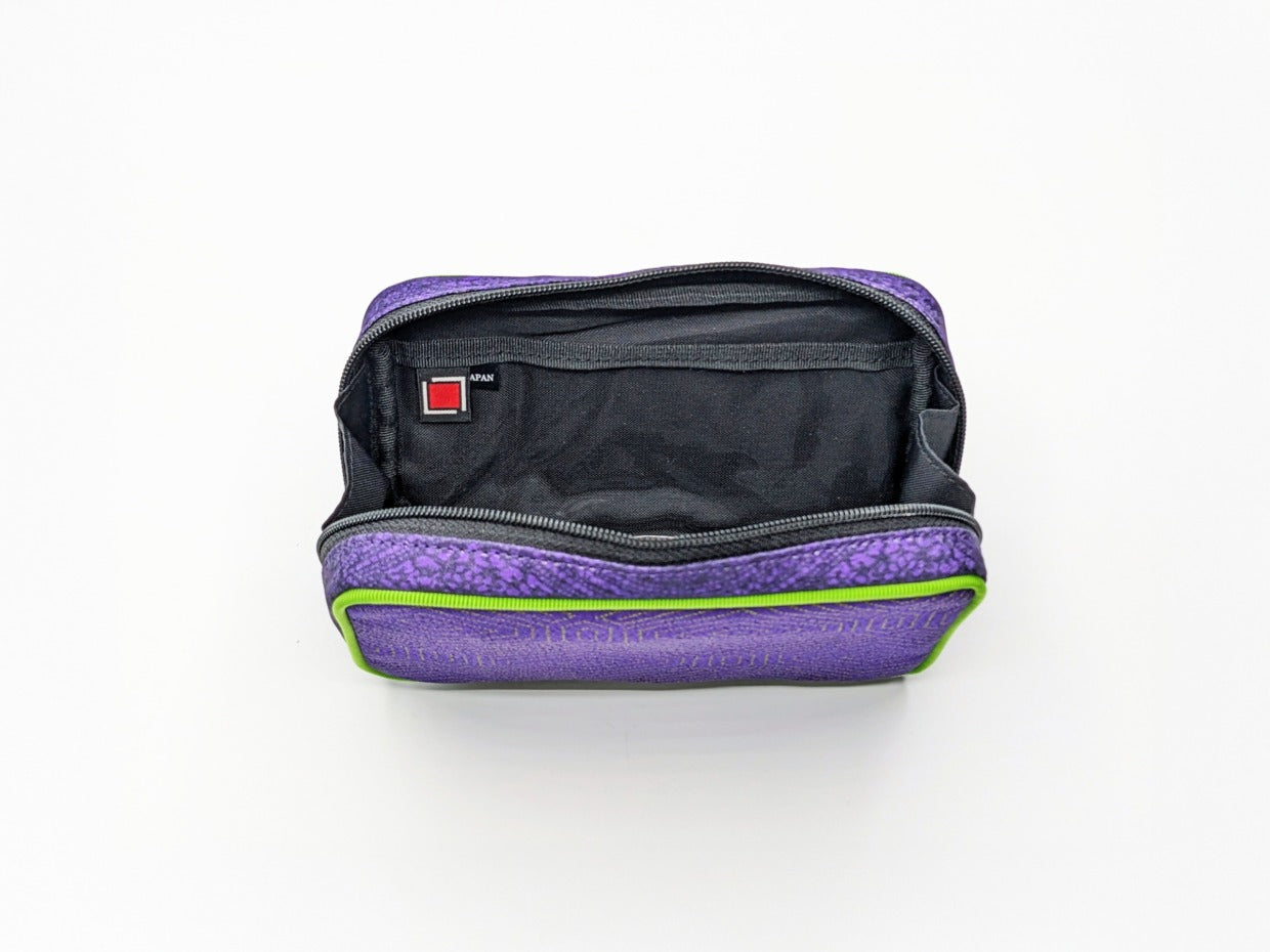 Tomita Sen Kogei: SARAKICHI – Komon Pouch (Green/Purple)