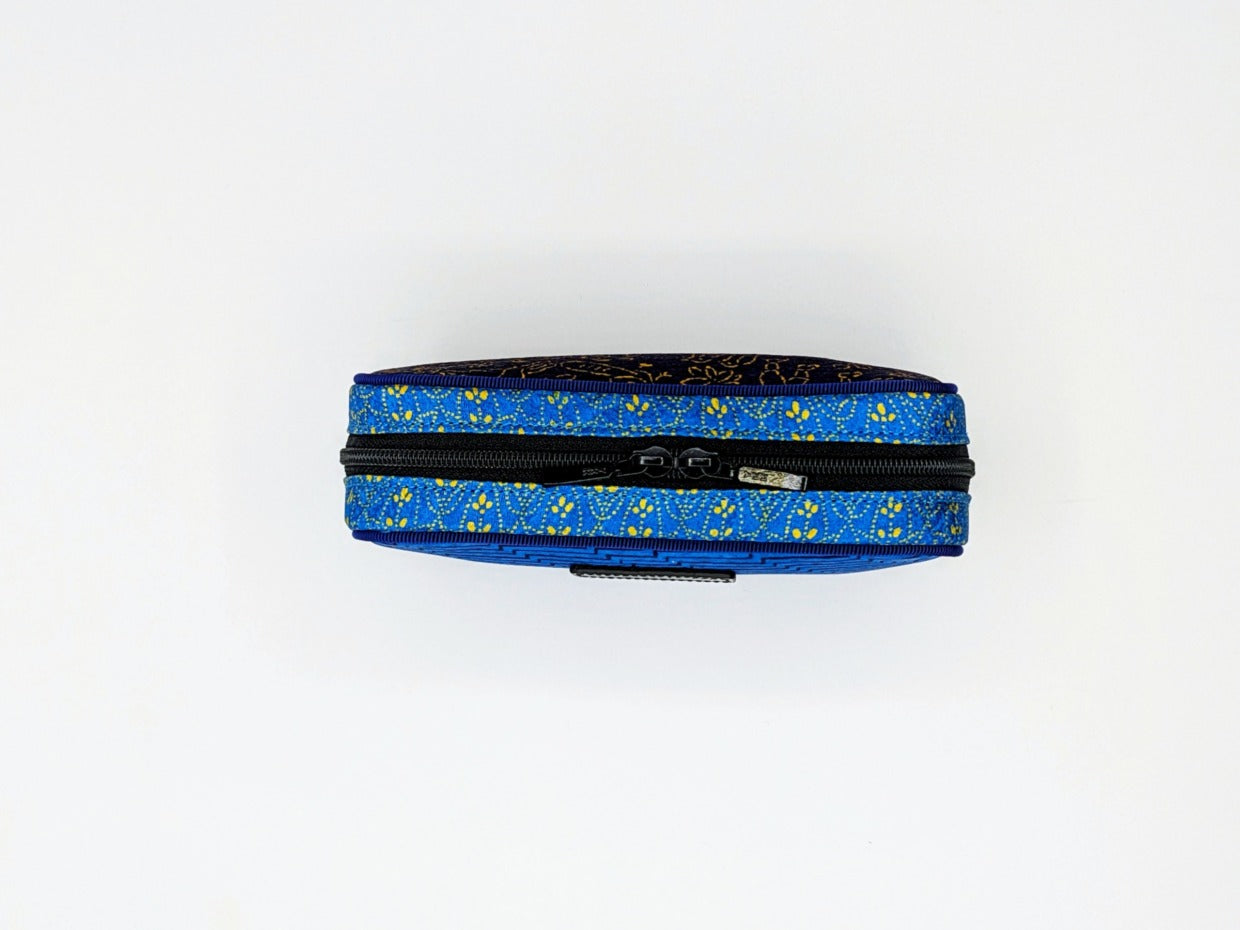 Tomita Sen Kogei: SARAKICHI – Komon Pouch (Yellow/Blue)