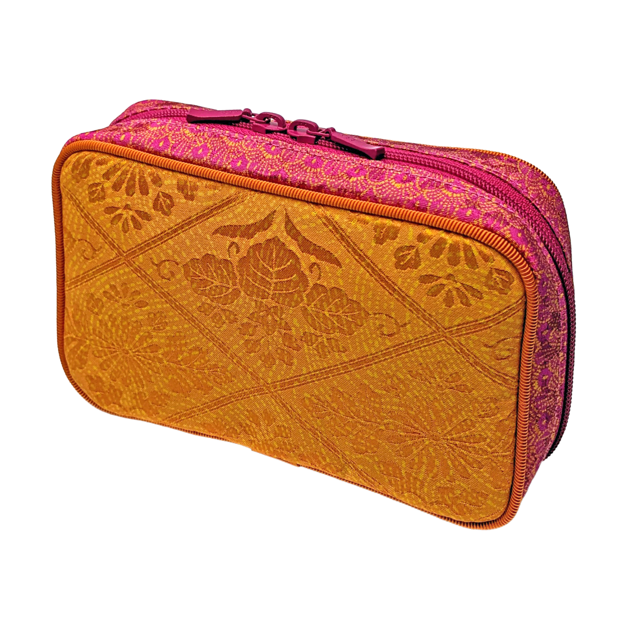 Tomita Sen Kogei: SARAKICHI – Komon Pouch (Pink/Yellow)