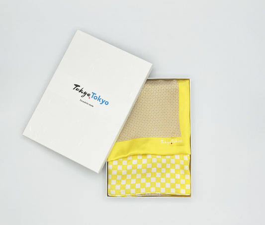Tomita Sen Kogei: TOKYO TOKYO Furoshiki Stole (Yellow)