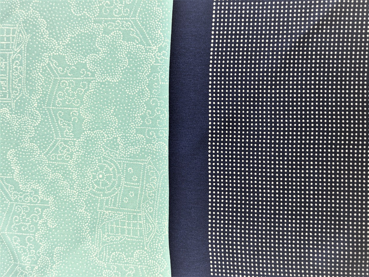 Tomita Sen Kogei: SARAKICHI – Pocket Square (Imperial Carriage / Asagi Blue)