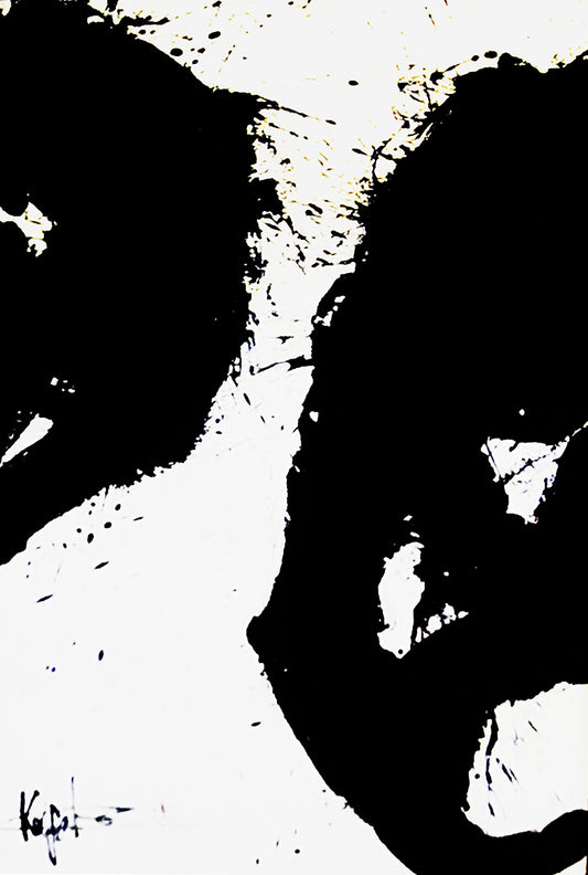 Kei Sato: Ancient Character Poster: 目目 (to gaze in surprise)