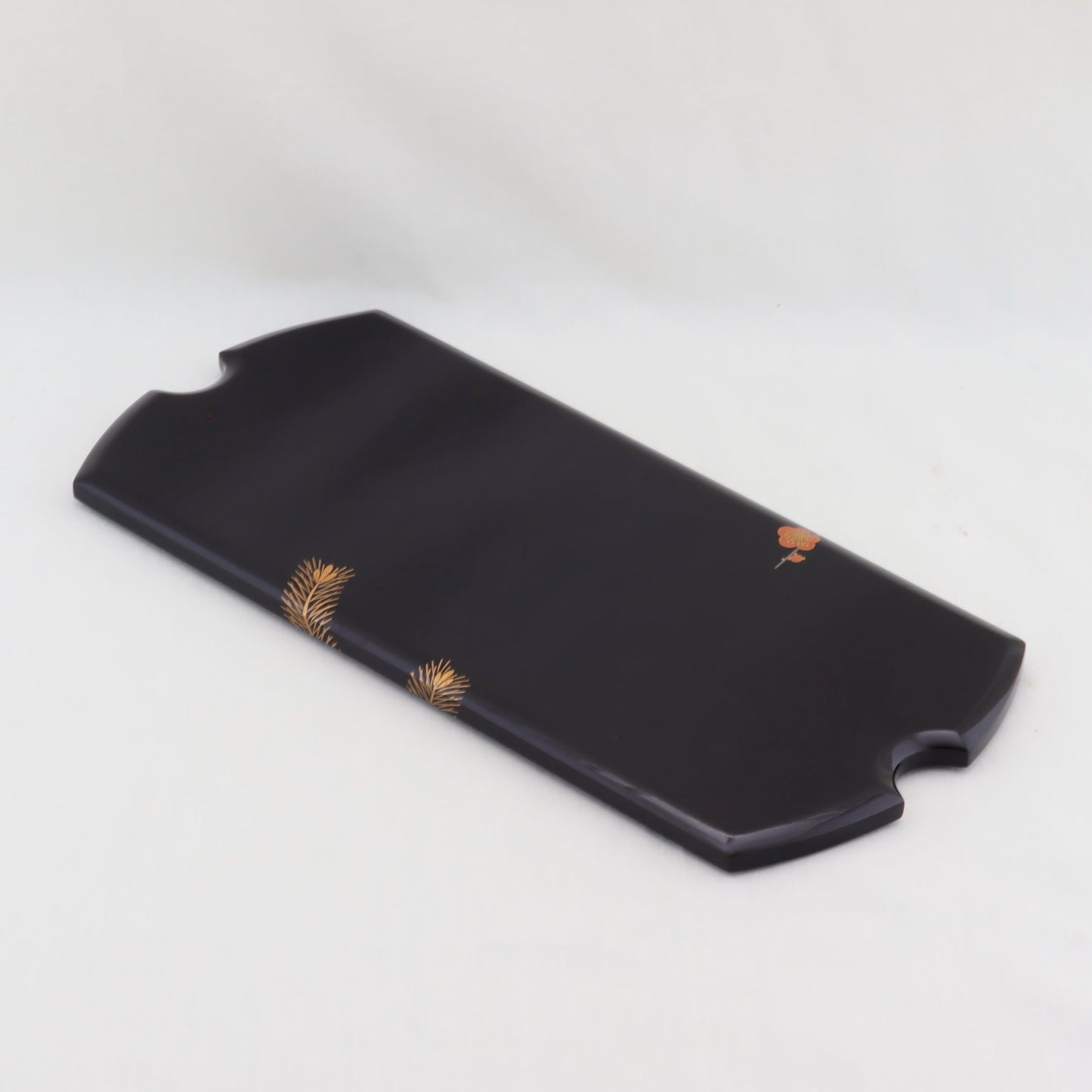 Kato Lacquerware: Wajima Lacquerware Musubi Jubako Tiered Box — Black Exterior and Vermilion Interior Lacquer Finish