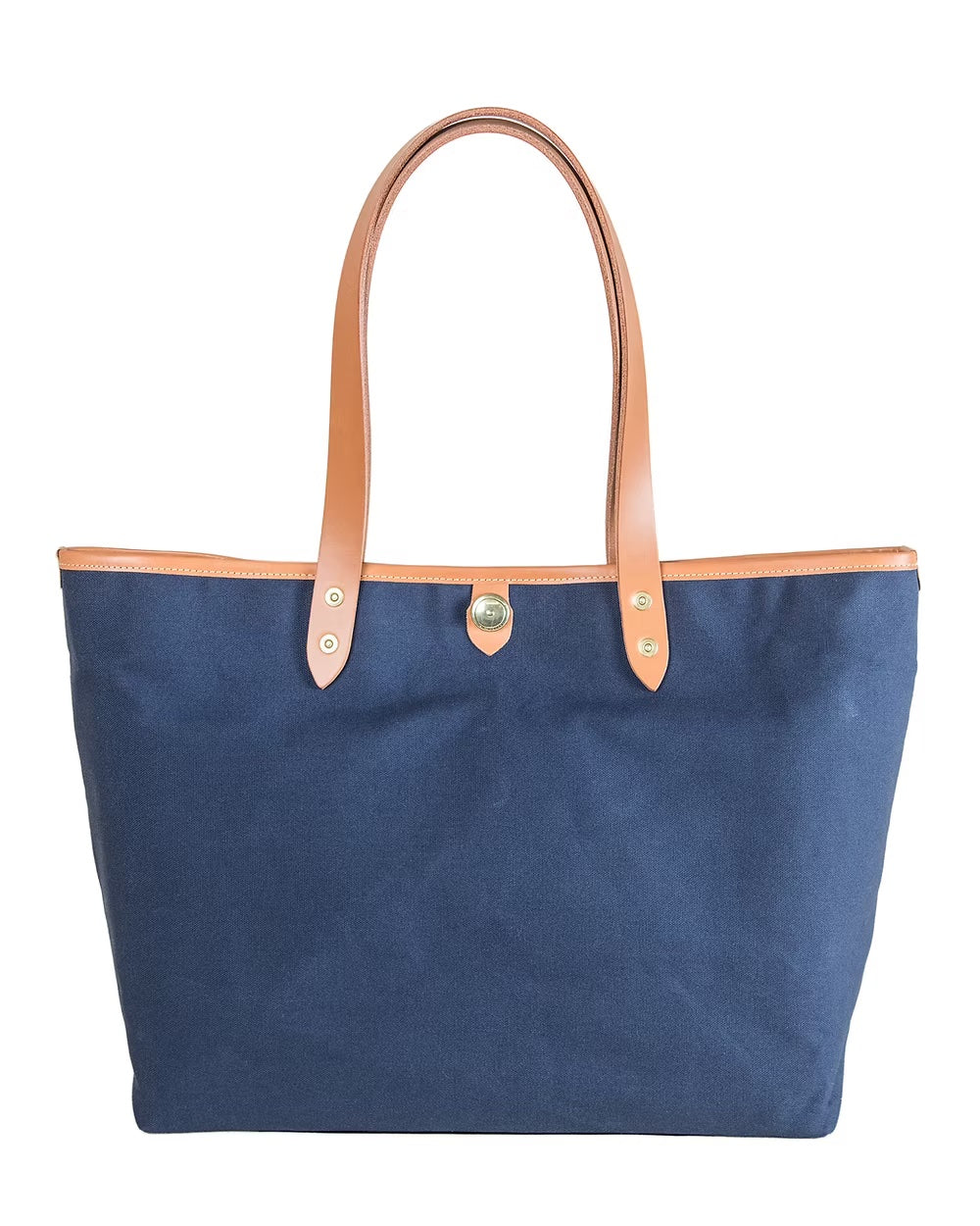 Takumics: Smith Bag Horizontal Navy (Medium) w/Camel Leather Handle