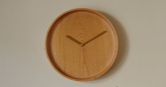 Tomita Sen Kogei: Komon Wood Clock (Miyabi / GD)