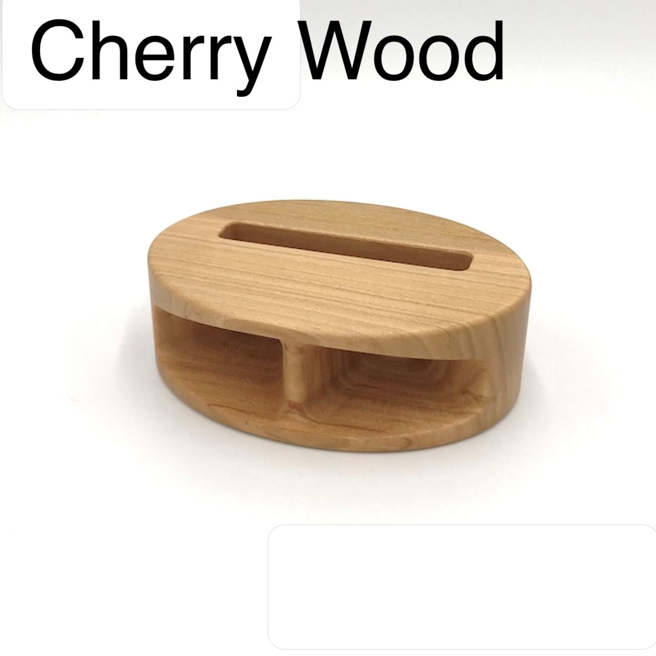 MUKUNE: Solid Wood, Power-Free Smartphone Speaker (Cherry Wood)
