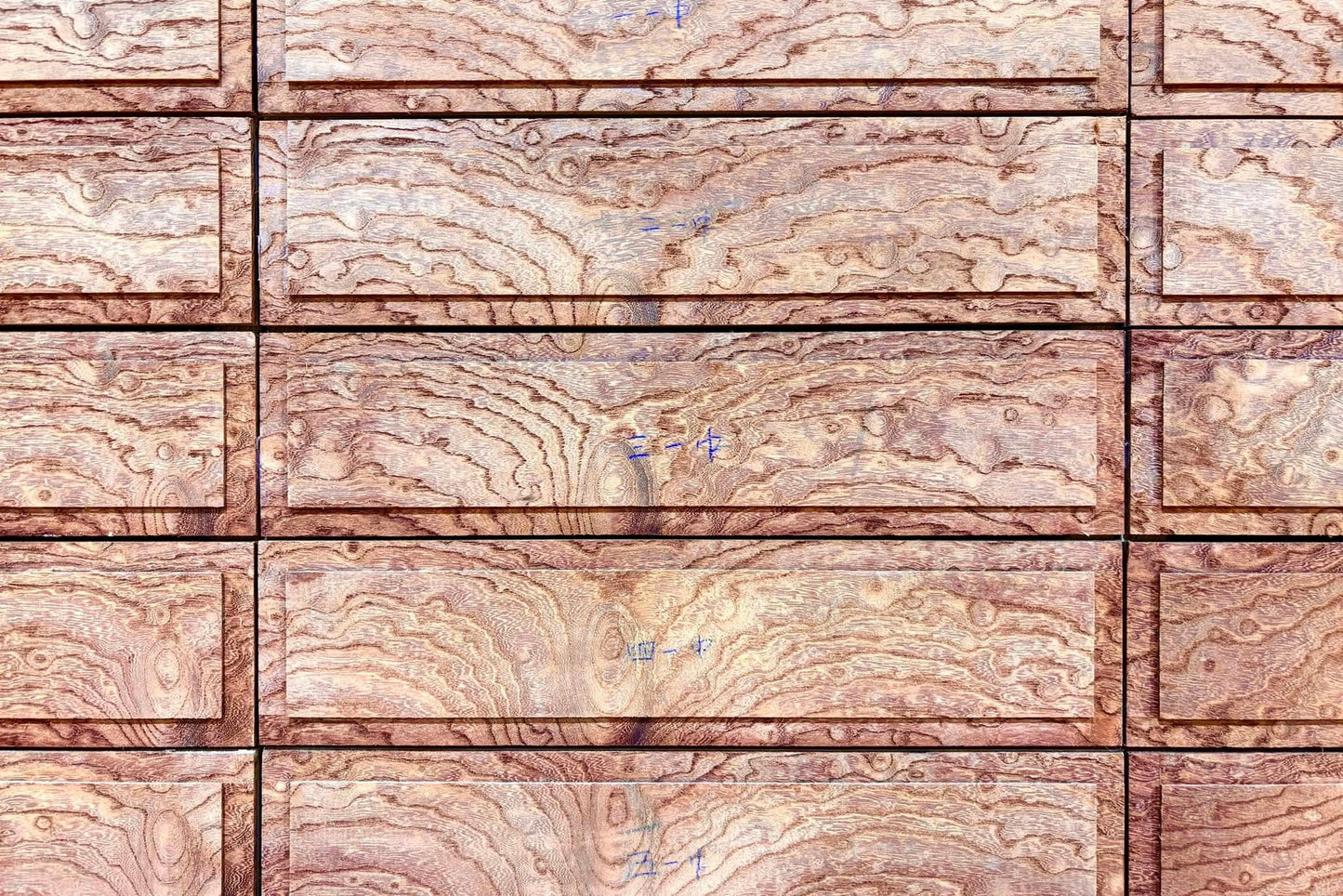 Sato Mokko: Solid Keyaki Fifteen-Drawer Chest with Cabriole Legs