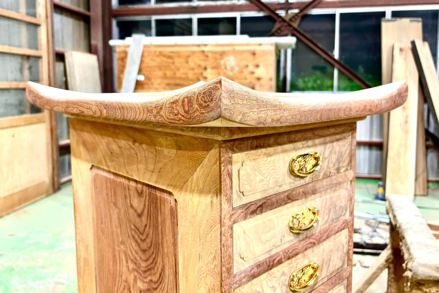Sato Mokko: Solid Keyaki Joinery Chest