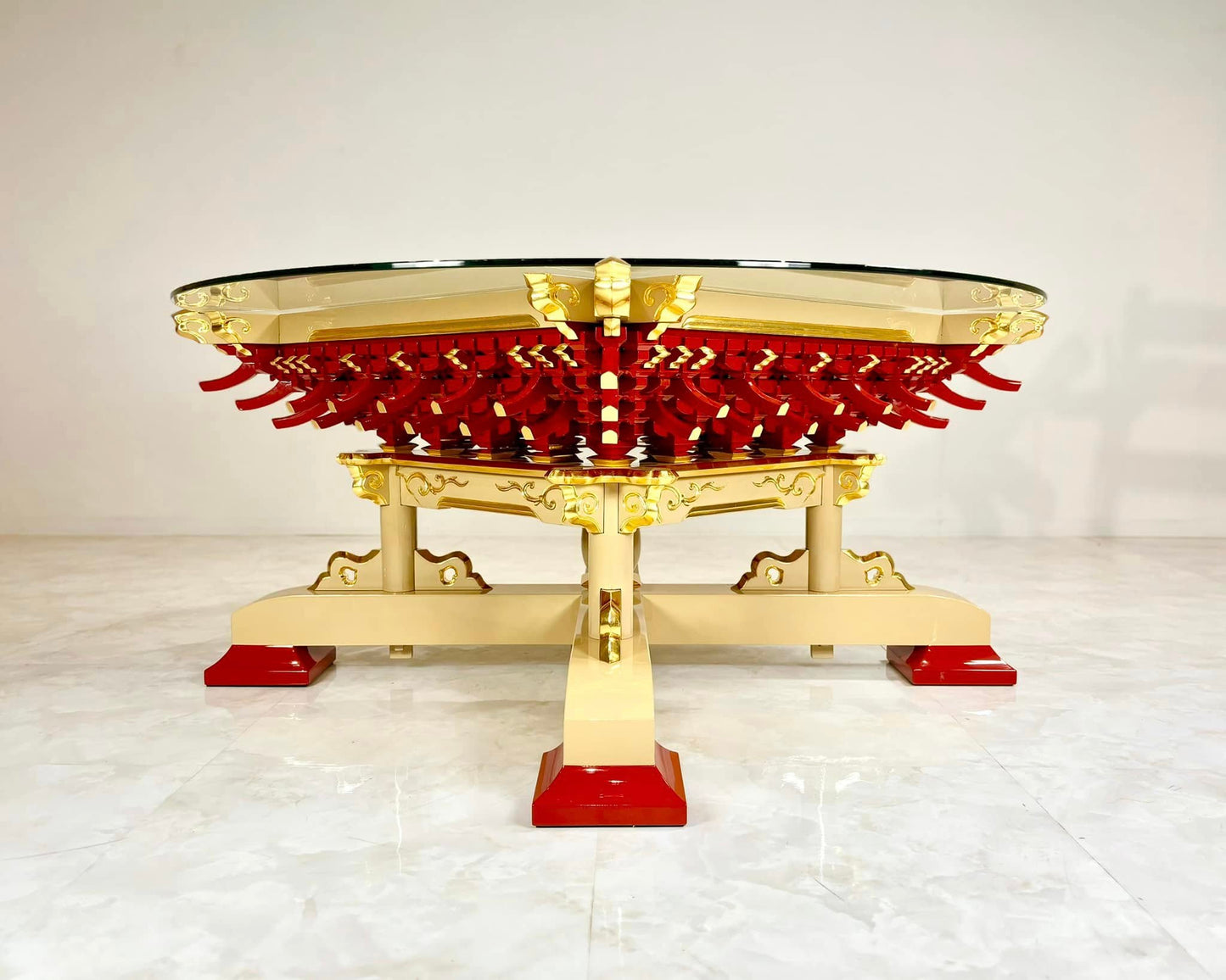 Sato Mokko: Masugumi Sofa Table