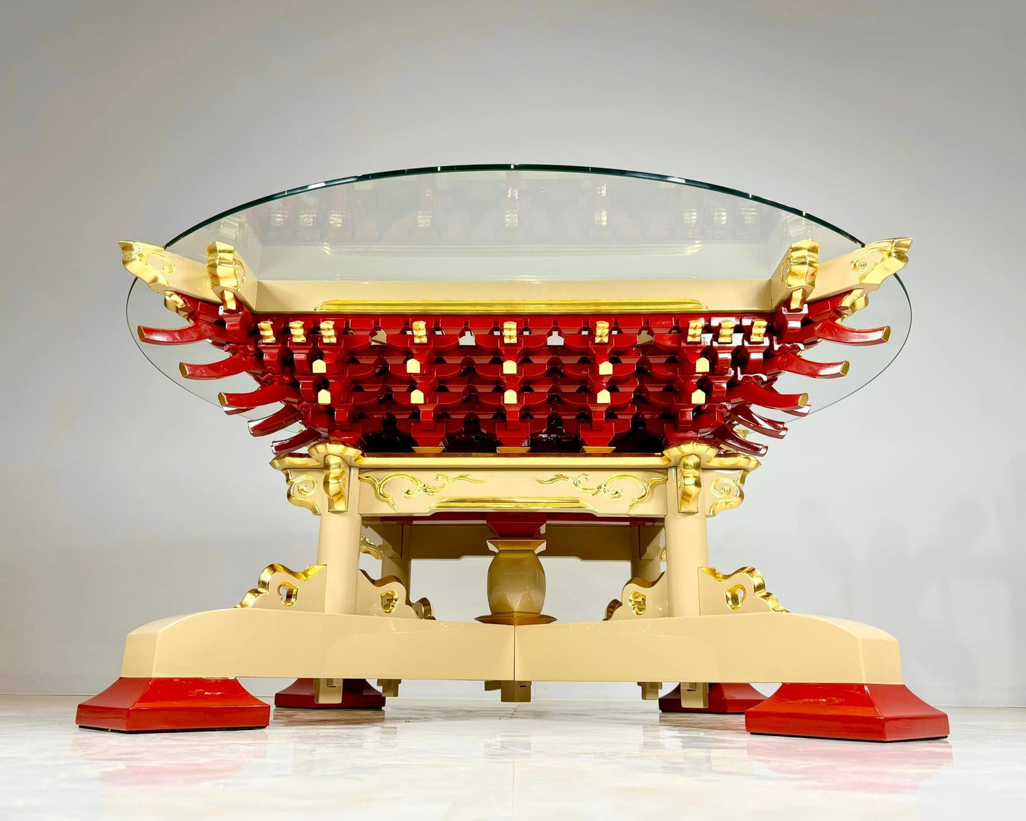 Sato Mokko: Masugumi Sofa Table