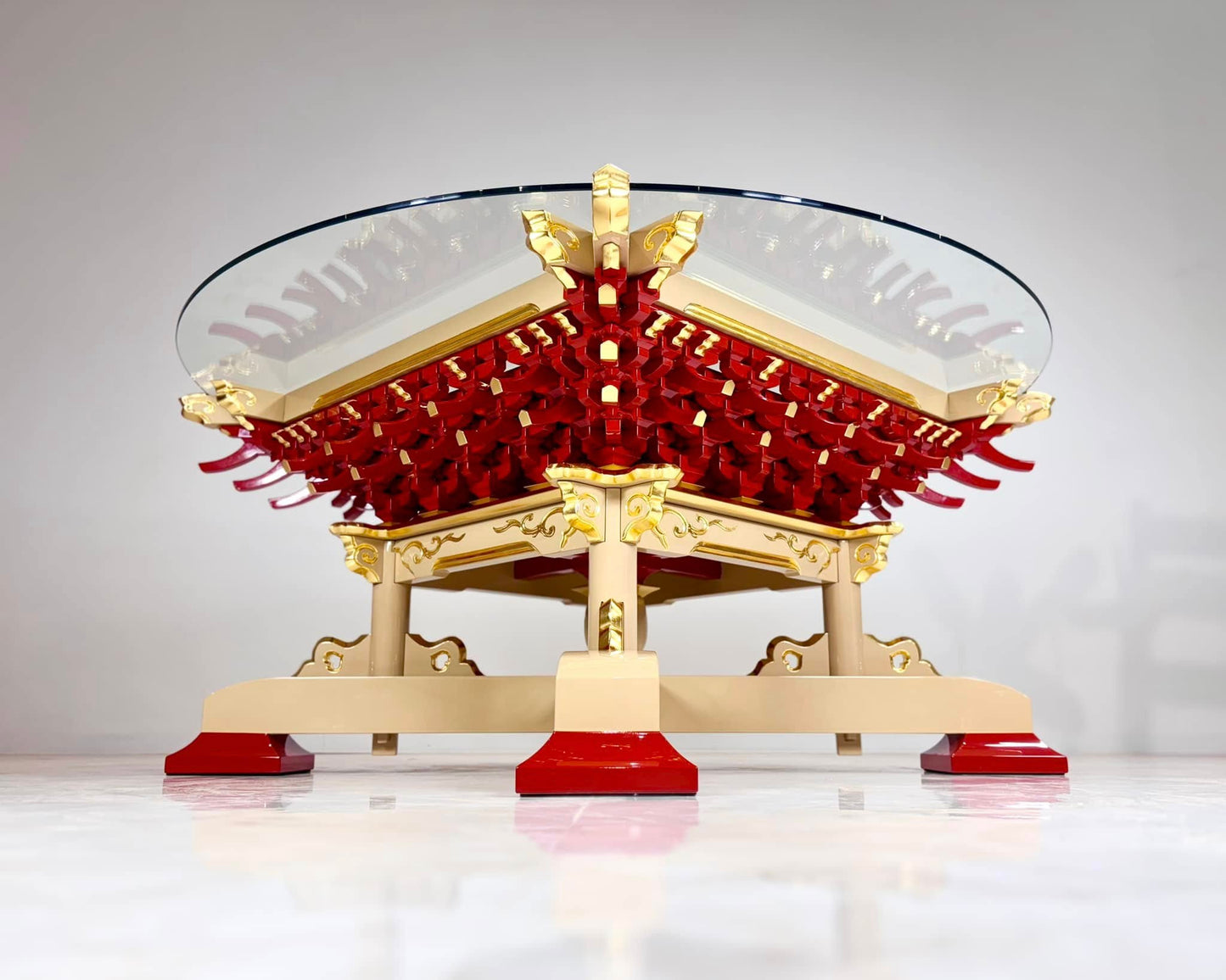 Sato Mokko: Masugumi Sofa Table