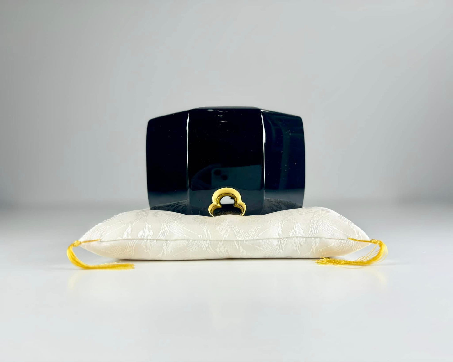 Sato Mokko: Tamatebako Treasure Box in Black Lacquer