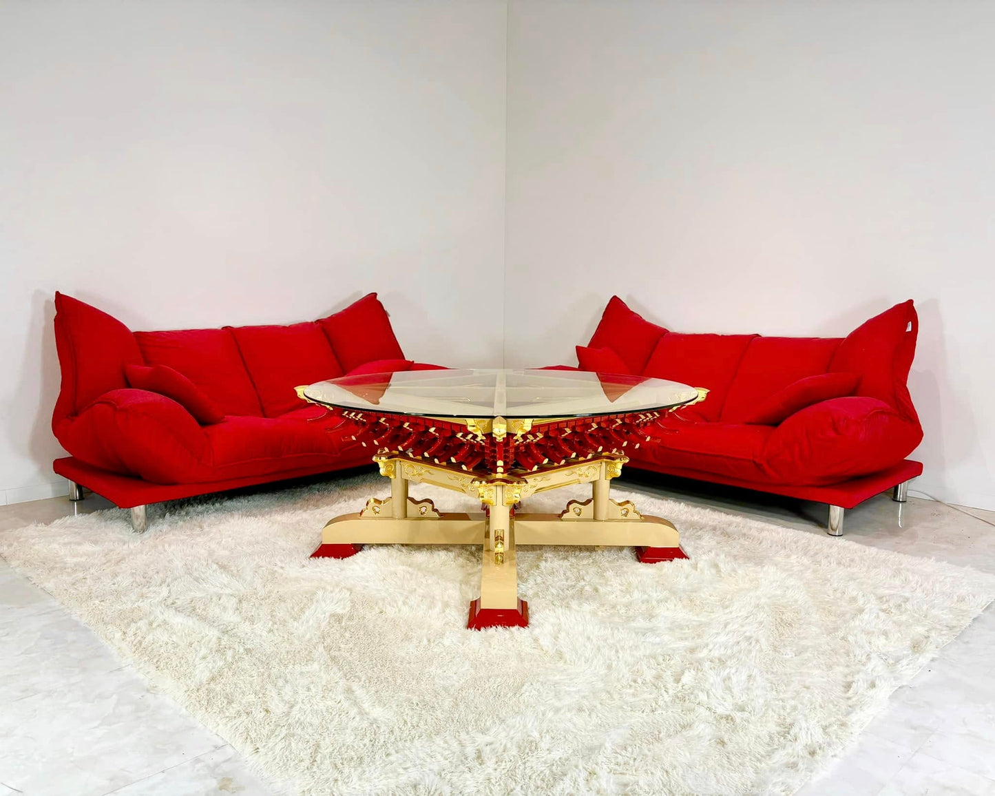 Sato Mokko: Masugumi Sofa Table