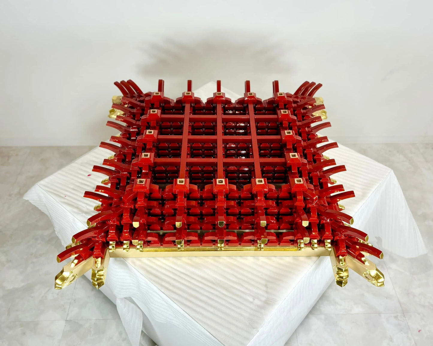Sato Mokko: Masugumi Sofa Table