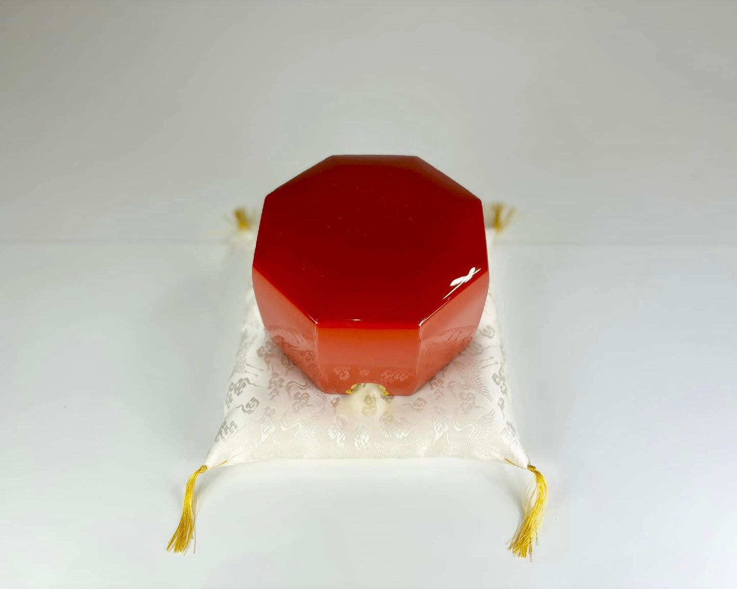 Sato Mokko: Tamatebako Treasure Box in Vermilion Lacquer