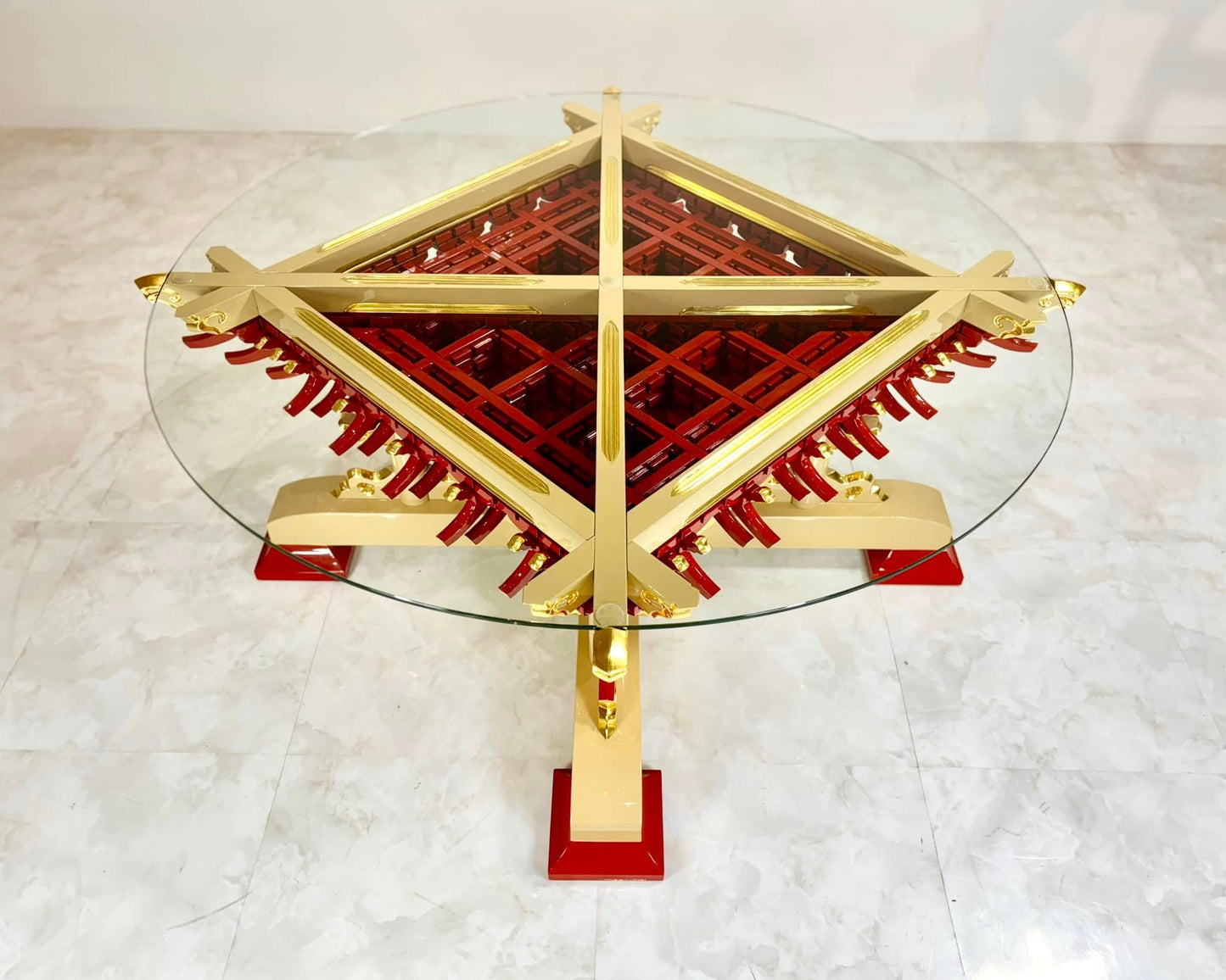 Sato Mokko: Masugumi Sofa Table