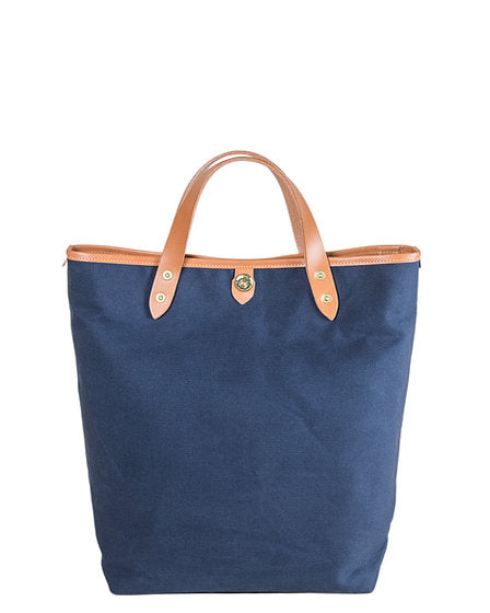 Takumics: Smith Bag Horizontal Navy (Medium) w/Camel Leather Handle