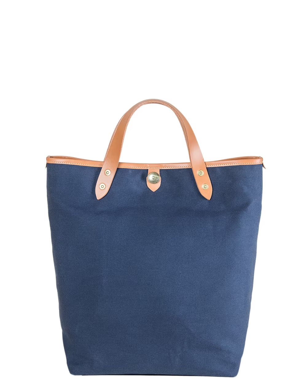 Takumics: Smith Bag Horizontal Navy (Medium) w/Camel Leather Handle