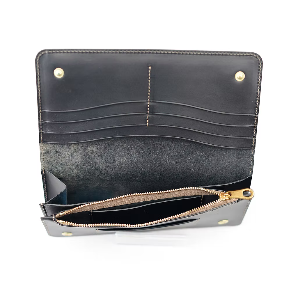 Takumics: Dodici Long Wallet — Classic Black / Italian Leather