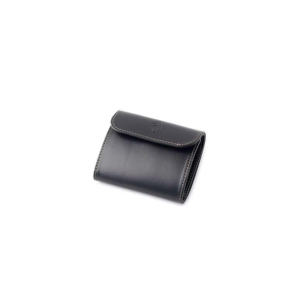 Takumics: Quattro Plus Tri-Fold Wallet — Classic Black / Italian Leather