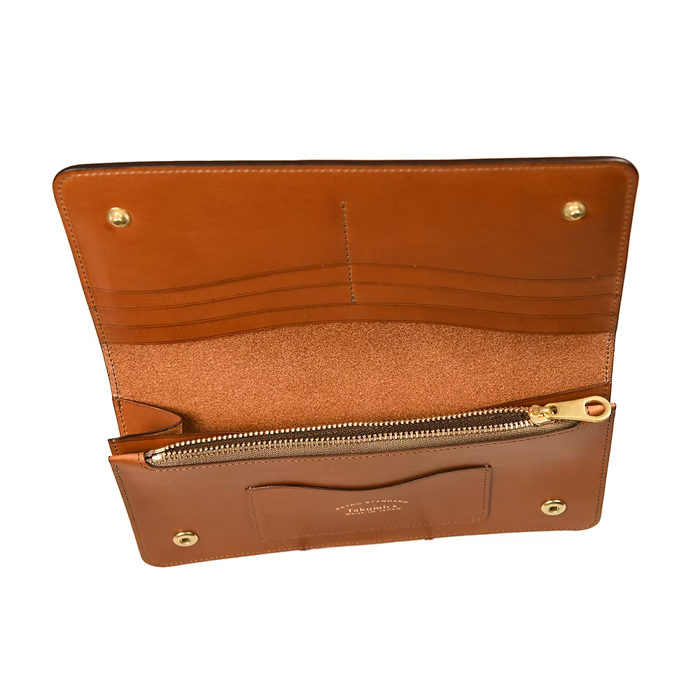 Takumics: Dodici Long Wallet — Classic Brown / Italian Leather