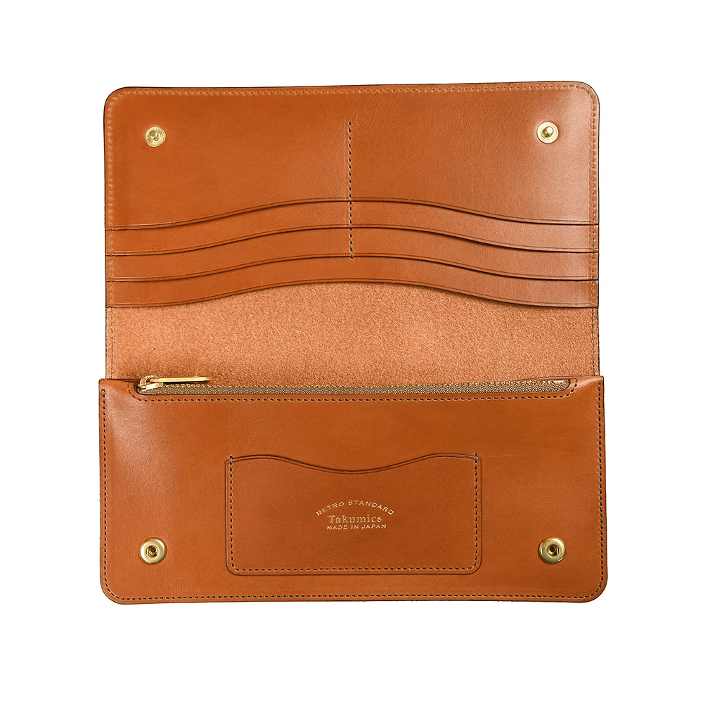 Takumics: Dodici Long Wallet — Classic Brown / Italian Leather