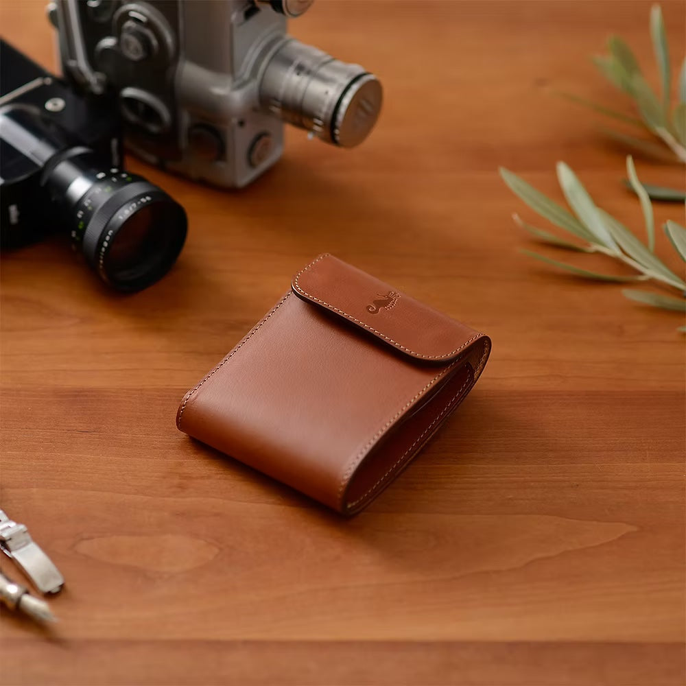 Takumics: Otto Bi-Fold Wallet — Classic Brown / Italian Leather