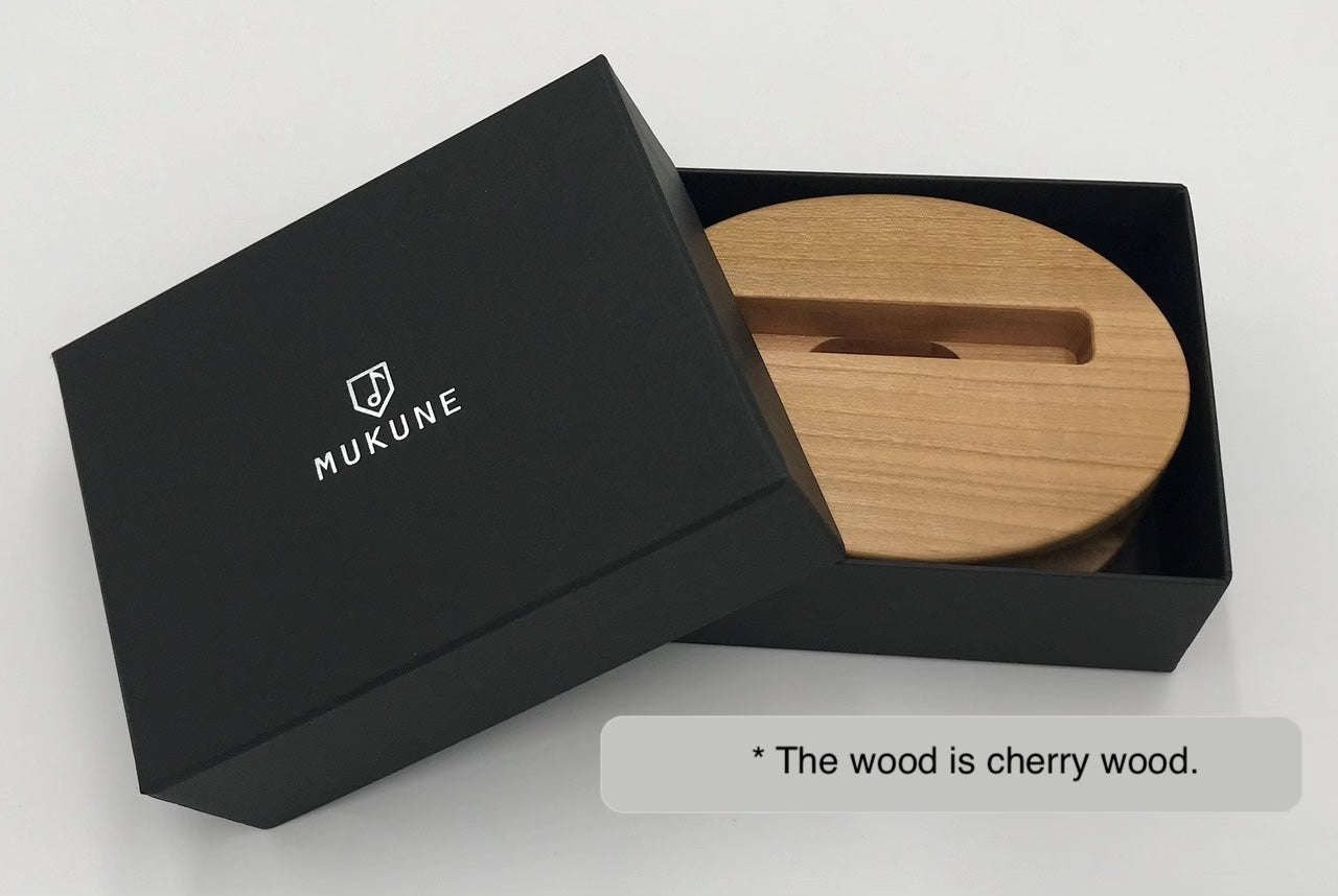 MUKUNE: Solid Wood, Power-Free Smartphone Speaker (Padauk)