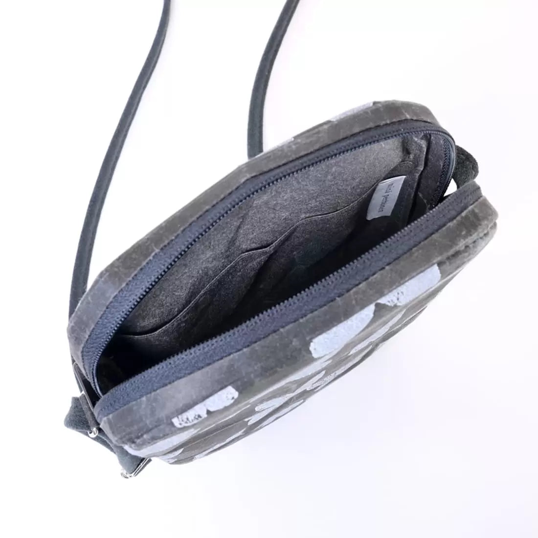 SIWA:  mina perhonen Washi Square Pochette – run run run Dark Blue