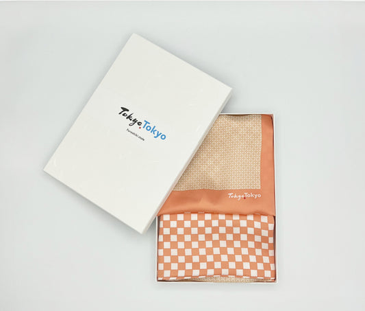 Tomita Sen Kogei: TOKYO TOKYO Furoshiki Stole (Orange)