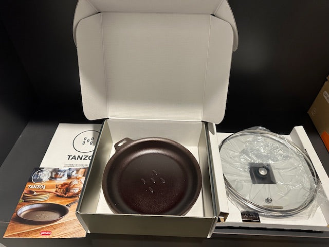 Yamaco: TANZO5 Forged Frying Pan with Glass Lid