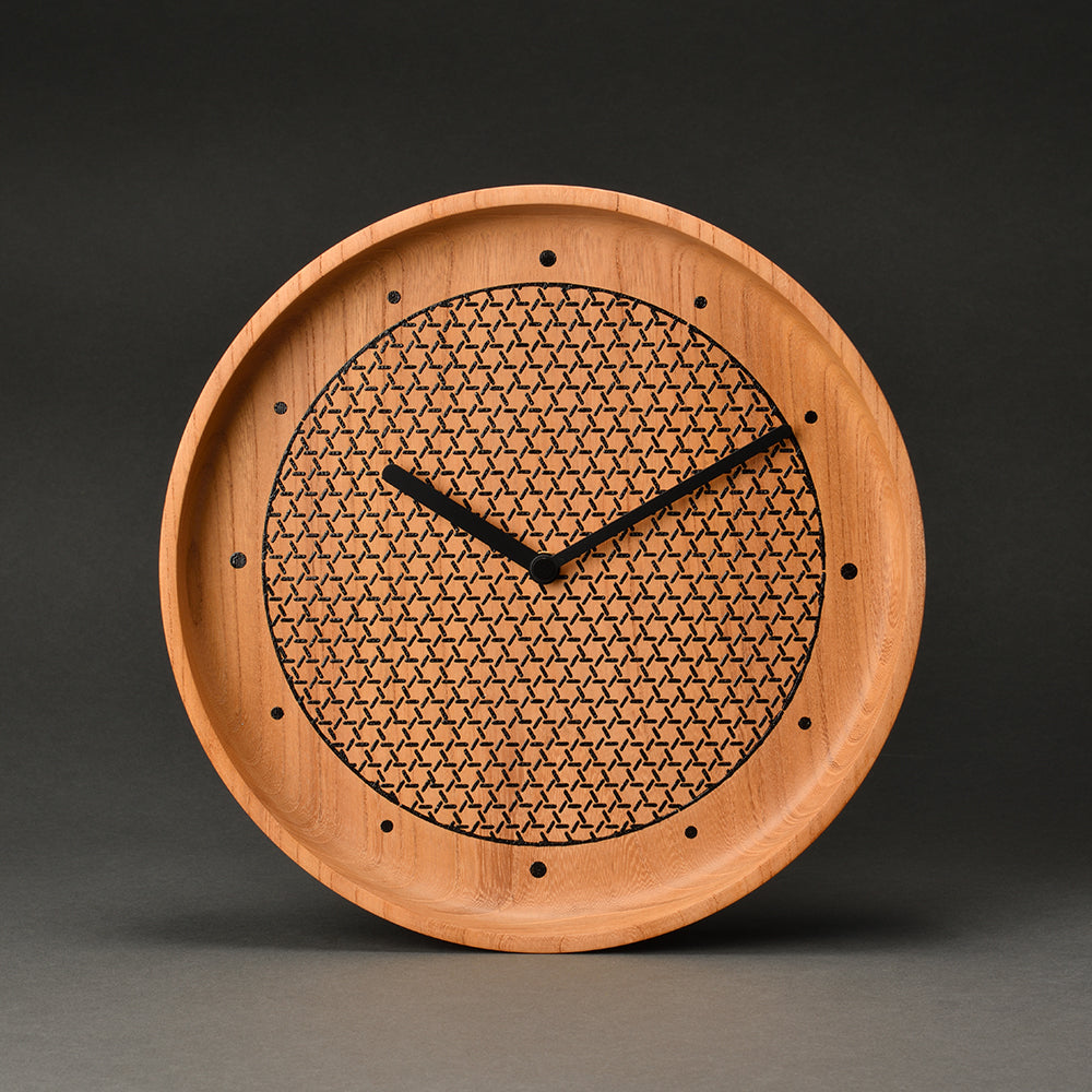 Tomita Sen Kogei: Komon Wood Clock (Miyabi / BK)
