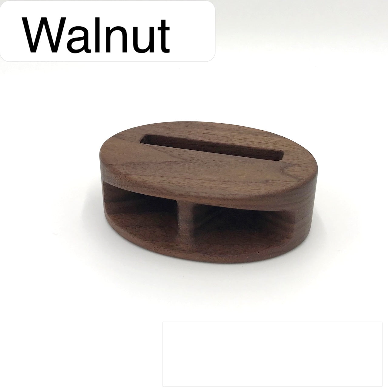 MUKUNE: Solid Wood, Power-Free Smartphone Speaker (Walnut)