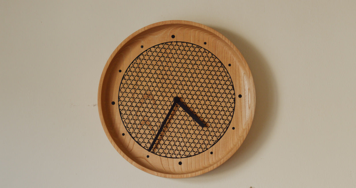 Tomita Sen Kogei: Komon Wood Clock (Miyabi / BK)