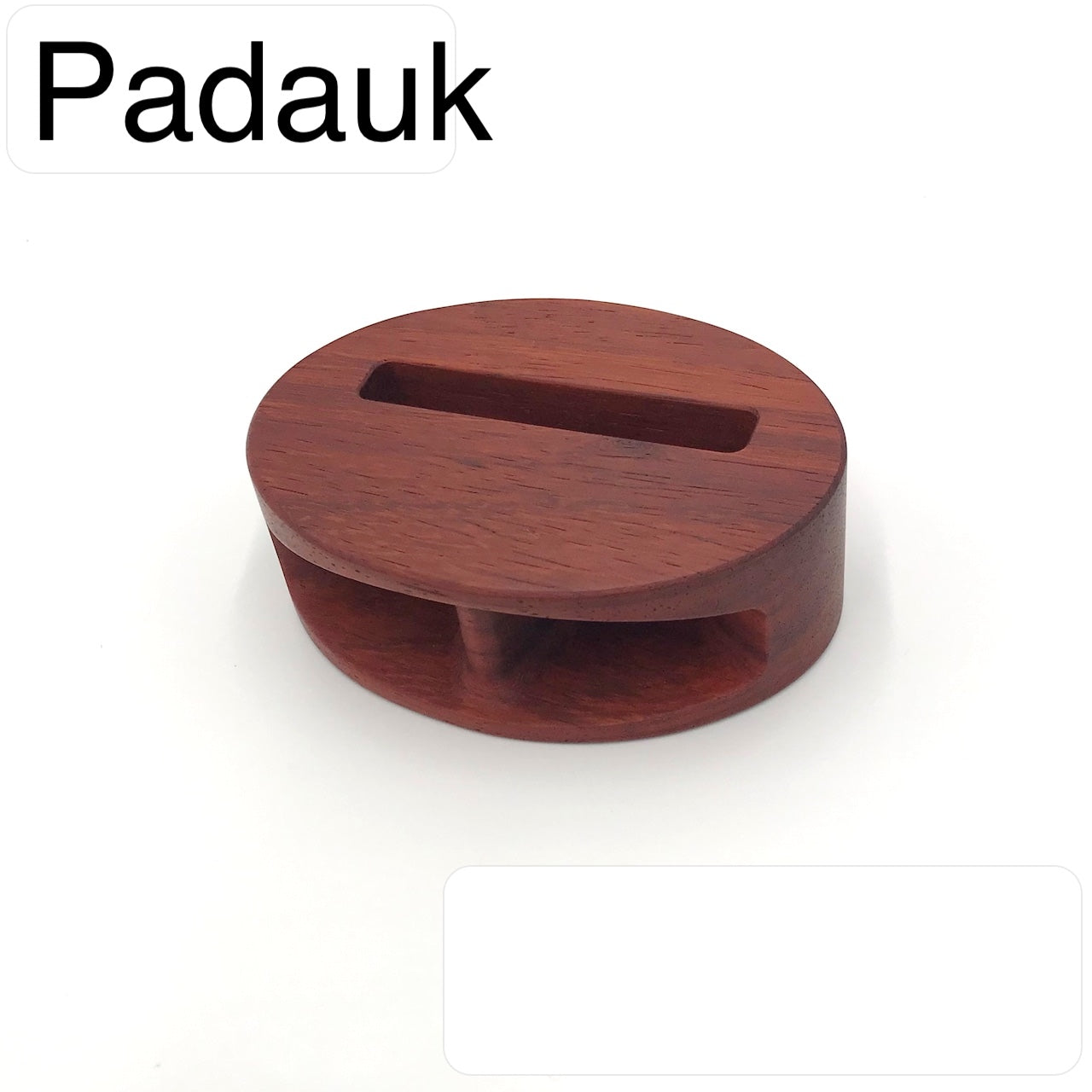 MUKUNE: Solid Wood, Power-Free Smartphone Speaker (Padauk)