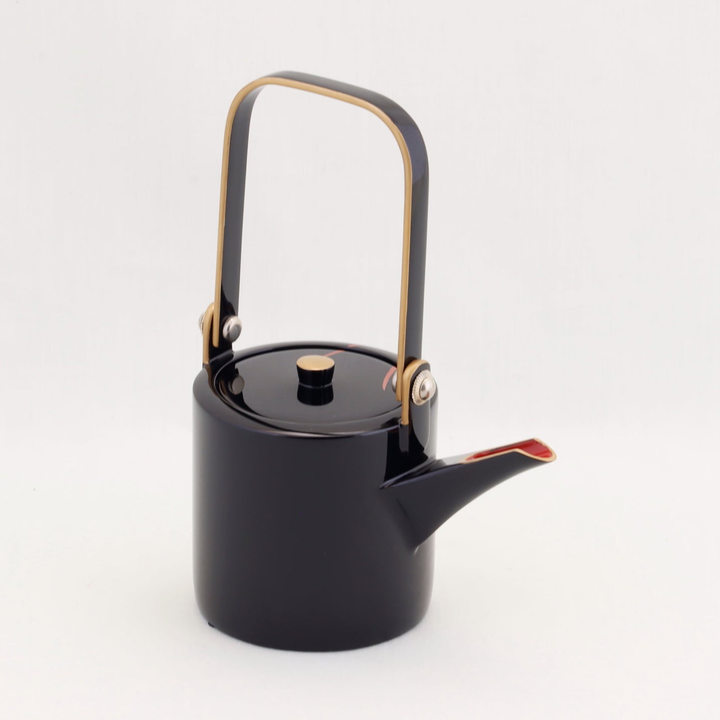 Kato Lacquerware: Wajima Lacquerware Toso Set – Small Footed Form with Tsuzumi Drum Maki-e