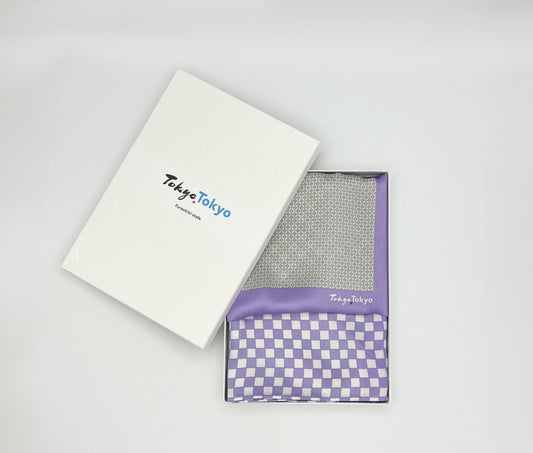 Tomita Sen Kogei: TOKYO TOKYO Furoshiki Stole (Purple)