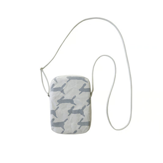 SIWA: mina perhonen Washi Square Pochette – run run run Gray